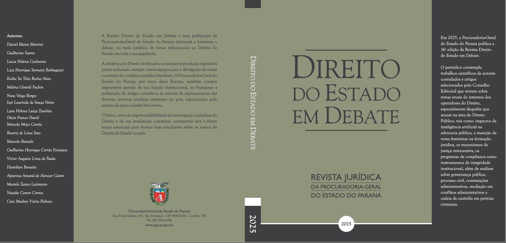 Capa da Revista da Escola de 2025