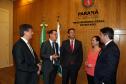 Diretor-geral da PGE, Joel Samways Neto; Ítalo Medeiros Cisneiros; Rafael  Costa Santos; chefe de gabinete da PGE, Lilian Didoné Calomeno; procurador-geral do Estado, Paulo Sérgio Rosso.