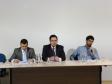 Da esquerda para a direita: Dr. Edivaldo Aparecido de Jesus - Corregedor auxiliar da PGE, Dr. Luiz Henrique Sormani Barbugiani - Procurador-chefe da CEJ/PGE, Dr. Felipe Barreto Frias - Procurador da PRE/PGE.