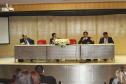 Da esquerda para direita: Dr. Leonardo Mattietto - Diretor da Escola Superior de Advocacia Pública do Estado do RJ, Dr. Luiz Henrique Sormani Barbugiani - Procurador Chefe da Coordenadoria de Estudos Jurídicos da PGE/PR, Dr. Carlos de Almeida Prado Bacellar - Coordenador do Arquivo Público de São Paulo, Dr. Miguel Ramos Campos - Procurador Chefe do Núcleo Jurídico da Administração da Casa Civil do Estado do PR