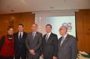 Dra.Vera Grace Paranaguá Cunha, Corregedora-Geral da PGE, Desembargador Ruy Cunha Sobrinho, Dr.Júlio Cesar Zem Cardoso, Procurdor-Geral do Estado, Dr.Kunibert Kolb Neto, Procurador-Chefe do Centro de Estudos Jurídicos da PGE e Prof.Ernani Straube