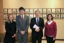 Presidente da Apep, Cristina Leitão Teixeira de Freitas, professor Carlos Ari Sundfeld, diretor-geral da PGE, Diogo Saldanha Macorati, e coordenadora de Estudos Jurídicos da PGE, Leila Cuéllar