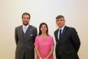 Procurador-chefe da Procuradoria Administrativa, Roberto Nunes de Lima Filho, coordenadora da Escola Superior da PGE, Leila Cuéllar, e advogado e professor Sandro Gilbert Martins