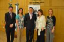 Procurador-geral Paulo Sergio Rosso; procuradora-chefe da Coordenadoria de Estudos Jurídicos, Leila Cuéllar; professor, procurador do Estado e palestrante Manoel Caetano Ferreira Filho; procuradora-chefe da Procuradoria da Região Metropolitana, Liliane Kruetzmann Abdo,; e procuradora do Estado e presidente da APEP (Associação dos Procuradores do Estado do Paraná), Cristina Leitão Teixeira de Freitas.
