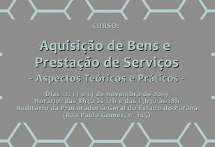 cartaz evento aquisição de bens