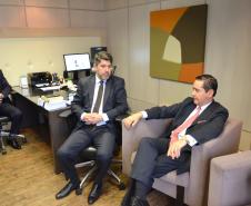 Desembargador Carlos Eduardo Thompson Flores foi recebido pelo procurador-geral Paulo Sergio Rosso e procuradores-chefe de coordenadorias