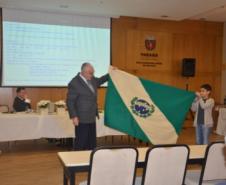 Prof.Ernani Straube e o estudante Rodrigo Cuéllar Bockmann Moreira